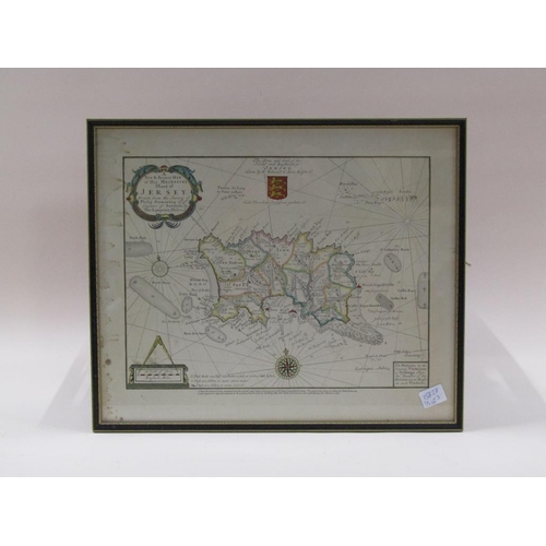 1280 - THREE F/G ANTIQUE MAPS TO INCL TWO OF JERSEY