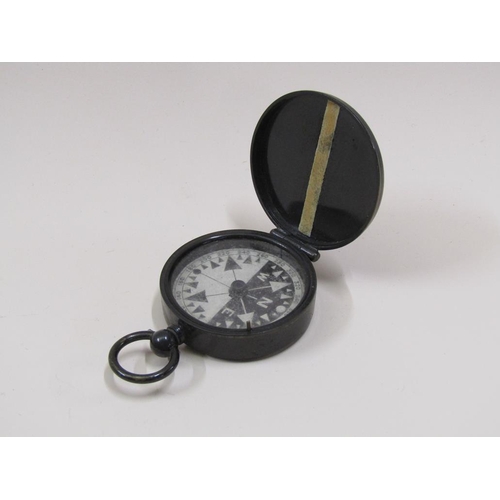 1494 - POCKET COMPASS IN LEATHER CASE