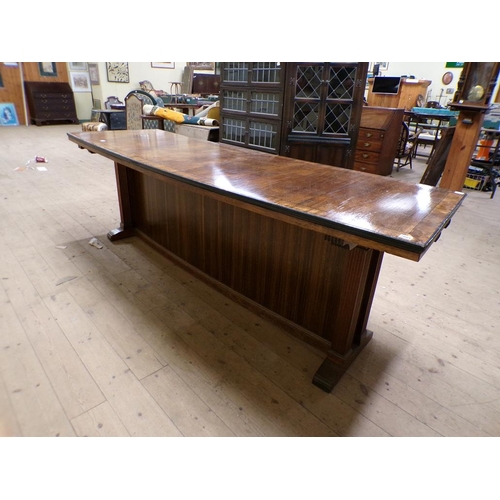 2001 - WALNUT VENEERED REFECTORY TABLE