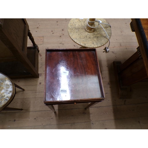 2005 - 19c MAHOGANY OCCASIONAL TABLE