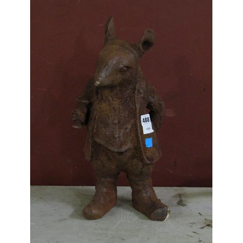 488 - CAST IRON BEATRIX POTTER STYLE FIGURE