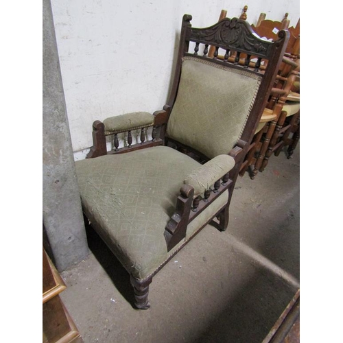 494 - VICTORIAN UPHOLSTERED CHAIR