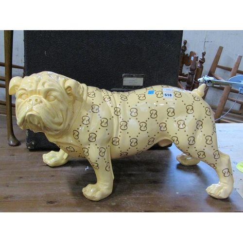 518 - PAINTED BULLDOG