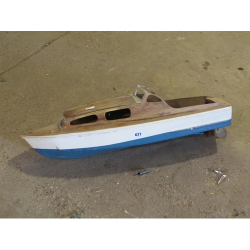 637 - MODEL BOAT