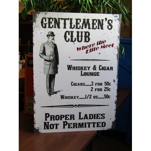 691 - GENTS CLUB SIGN