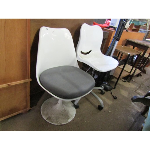 707 - TWO SWIVEL CHAIRS