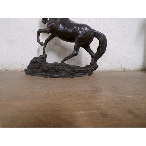 56 - BRONZED FIGURE OF A HORSE