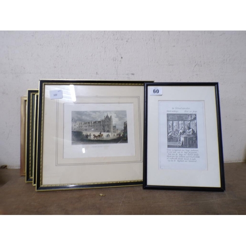 60 - FRAMED ENGRAVINGS