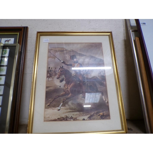 147 - TWO FRAMED BATTLE PRINTS