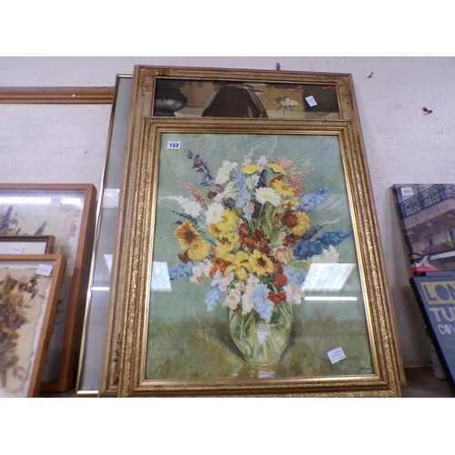 152 - FRAMED AND COLOURED STILL LIFE PRINTS