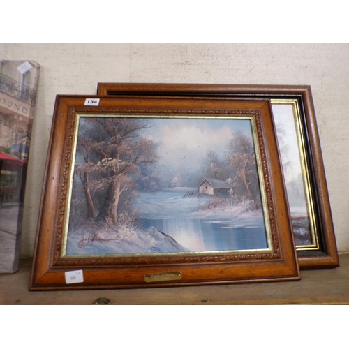 154 - TWO FRAMED OILS