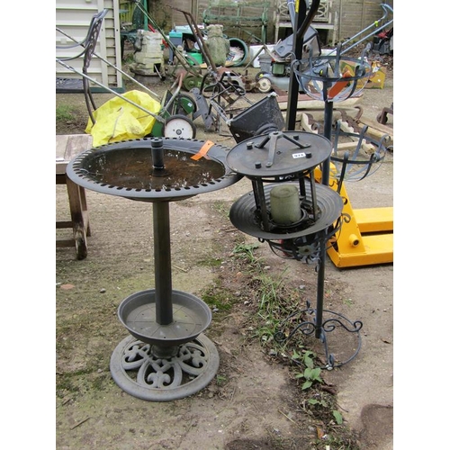 974 - PLANT HOLDERS, BIRD BATH ETC.