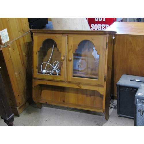 751 - PINE CUPBOARD, CORNER CUPBOARD, OAK CORNER CUPBOARD