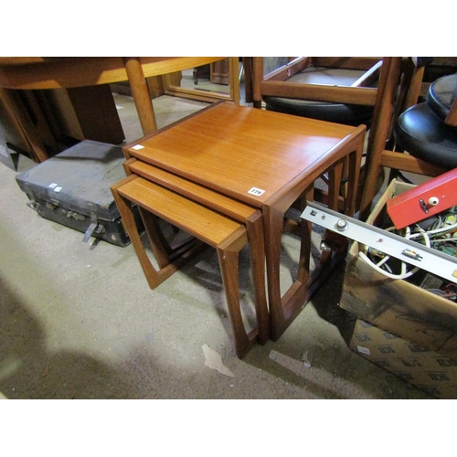 779 - NEST OF THREE TEAK TABLES