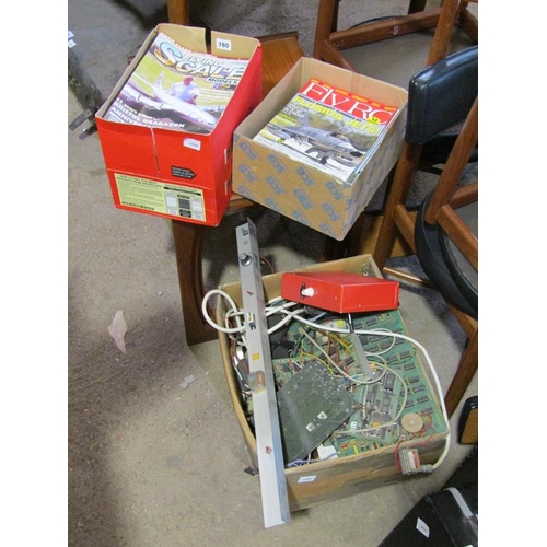 780 - QTY OF FLYING MAGAZINES AND ELECTRICAL EQUIPMENT ETC