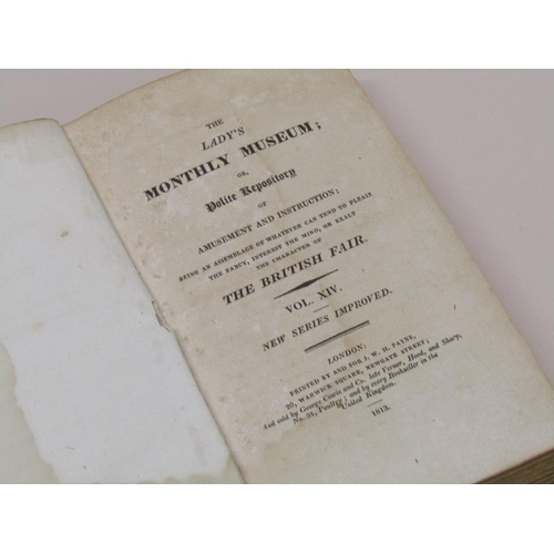 2 - Eleven books - The Ladies Monthly Museum or Polite Repository of Amusement and Instruction, 1813-182... 