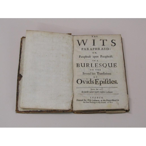 3 - A book - The Wits Paraphras'd or Parapharfe Upon Paraphrase in a Burlesque n the several late transl... 