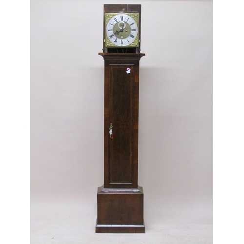 31 - An early 18c eight day longcase clock, the 31cm sq. brass dial signed William Pain London and having... 