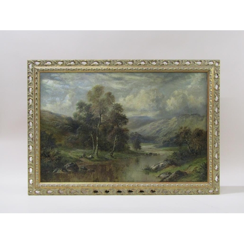 250 - W.E Pettingale - On the Llugwy - North Wales, signed oil on canvas, framed, 49cm x 75cm.