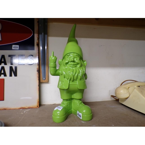 416 - GREEN FIGURE OF A GNOME