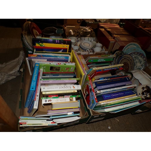 461 - TWO BOXES OF CHILDRENS BOOKS AND ANNUALS ETC