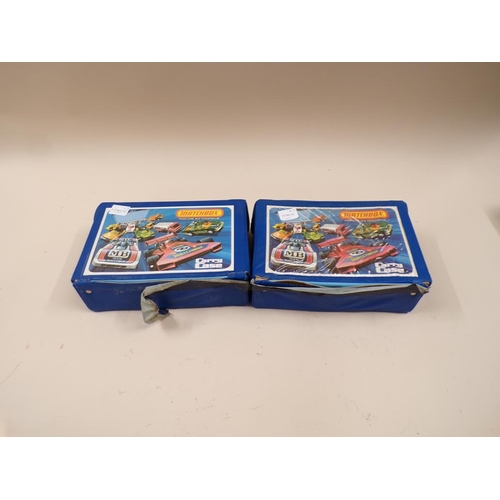 1277 - MATCHBOX THUNDERBIRDS RESCUE PACK; TWO CARRY CASES OF DIECAST VEHICLES