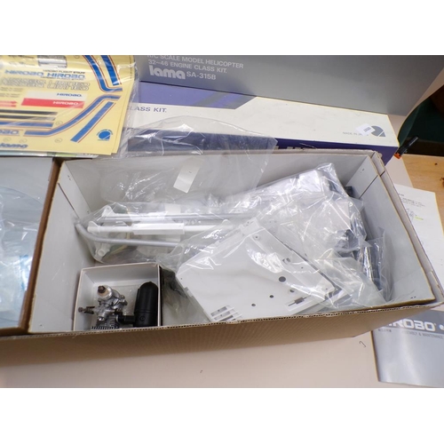 1279 - HIROBO R/C SCALE MODEL HELICOPTER 32/46 ENGINE CLASS KIT IN ORIGINAL BOX