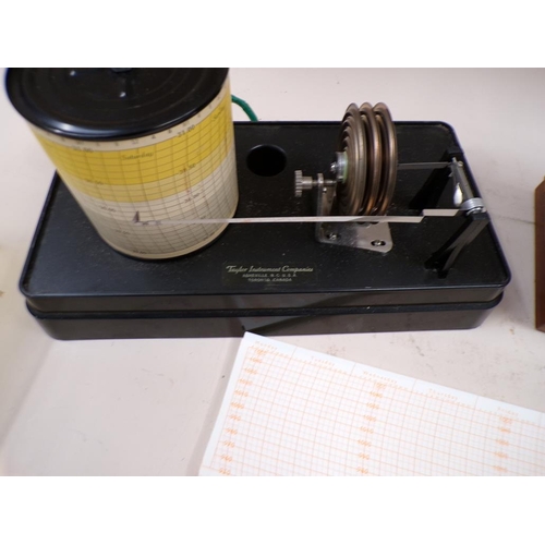 1328 - TWO BAROGRAPHS AND ACCESSORIES