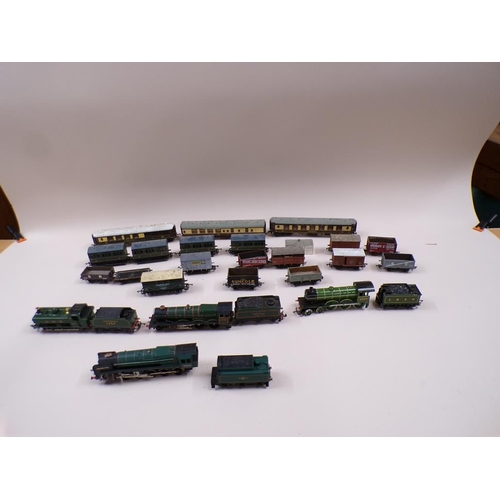 1340A - FOUR OO GAUGE MODEL RAILWAY ENGINES AND CARRIAGES