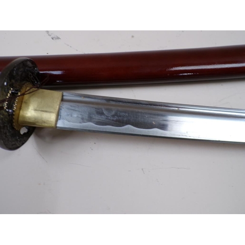 1389 - JAPANESE MASAHIRO SWORD AND SCABBARD