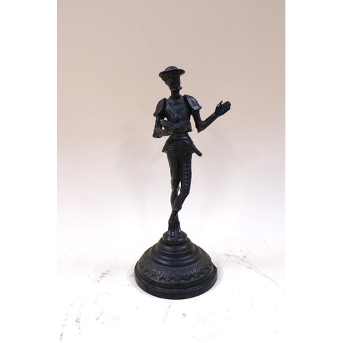 1436 - BRONZED FIGURE DON QUIXOTE 20cms H