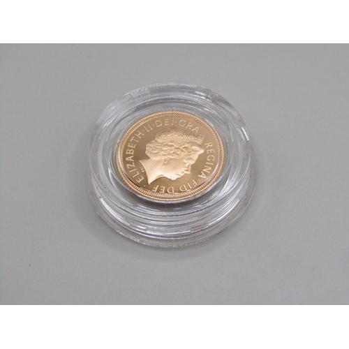 1463 - UK GOLD PROOF HALF SOVEREIGN 2002