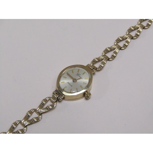 1473 - 9ct GOLD LADIES WATCH 8g TOTAL WEIGHT