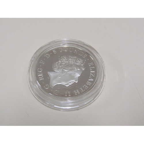 1507 - ROYAL MINT CHRISTENING OF HRH PRINCESS CHARLOTTE ELIZABETH DIANA OF CAMBRIDGE UK £5 SILVER PROOF COI... 