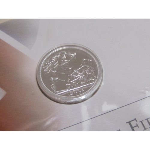 1512 - ROYAL MINT THREE COINS - TIMELESS FIRST, GEORGE AND DRAGON, 2013 UK £20 FINE SILVER COIN