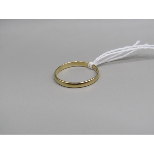 1570 - 18ct GOLD BAND 1.6g SIZE P