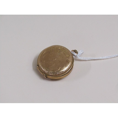 1575 - 14ct GOLD CASED FOB WATCH