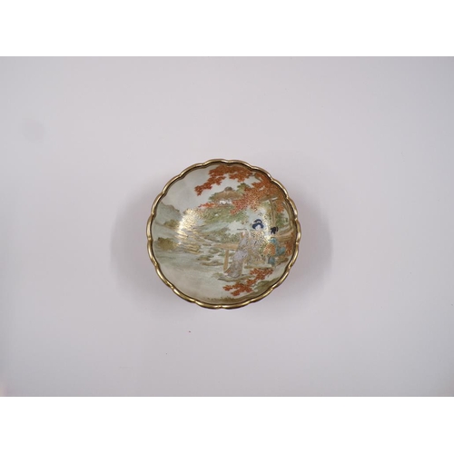 1802 - EARLY 20C JAPANESE SATSUMA BOWL, 13CM DIAM