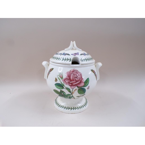 1824 - PORTMEIRION BOTANIC GARDEN PUNCH BOWL AND COVER, 33CM H