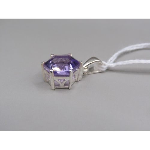 1630 - SILVER AMETHYST PENDANT