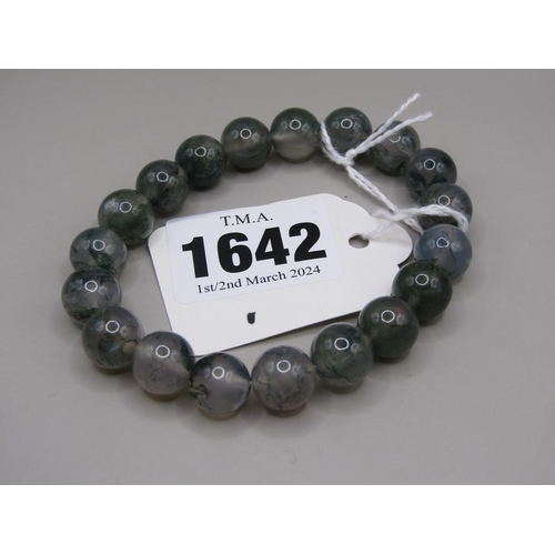 1642 - MOSS AGATE BRACELET