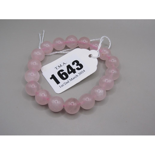 1643 - ROSE QUARTZ BRACELET