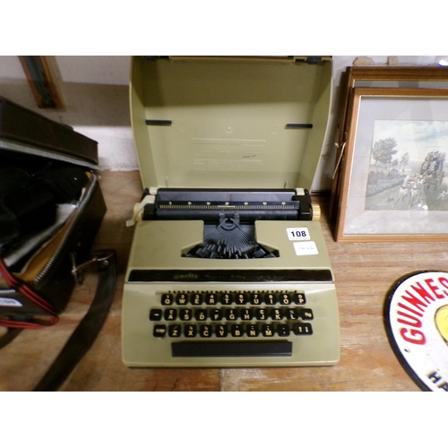 108 - PORTABLE TYPEWRITER