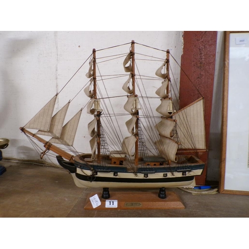 11 - MODEL OF A SAILING SHIP