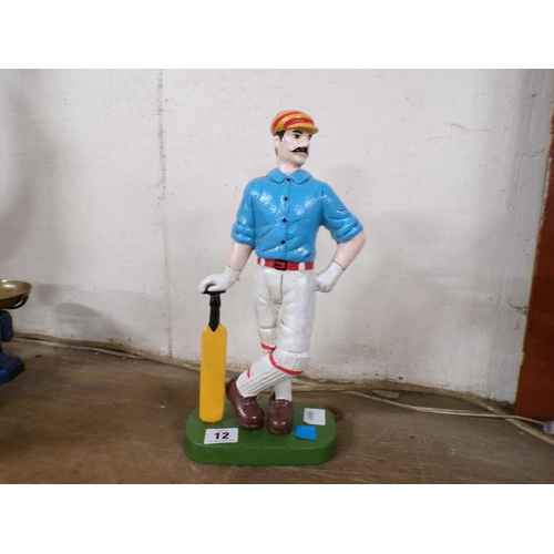 12 - REPRO CAST IRON CRICKETER