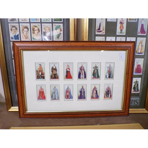 46 - FRAMED CIGARETTE CARDS