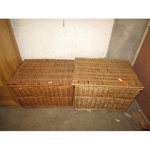 691 - QTY OF WICKER BASKETS