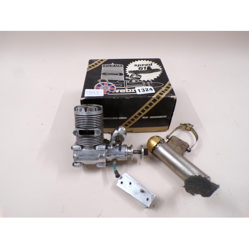 1324 - BOXED WEBRA SPEED 61F CHAMPION MODEL ENGINE