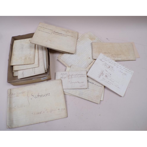 1424 - BOX OF EARLY INDENTURES