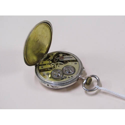 1470 - CONTINENTAL SILVER CASED MANUAL WIND POCKET WATCH